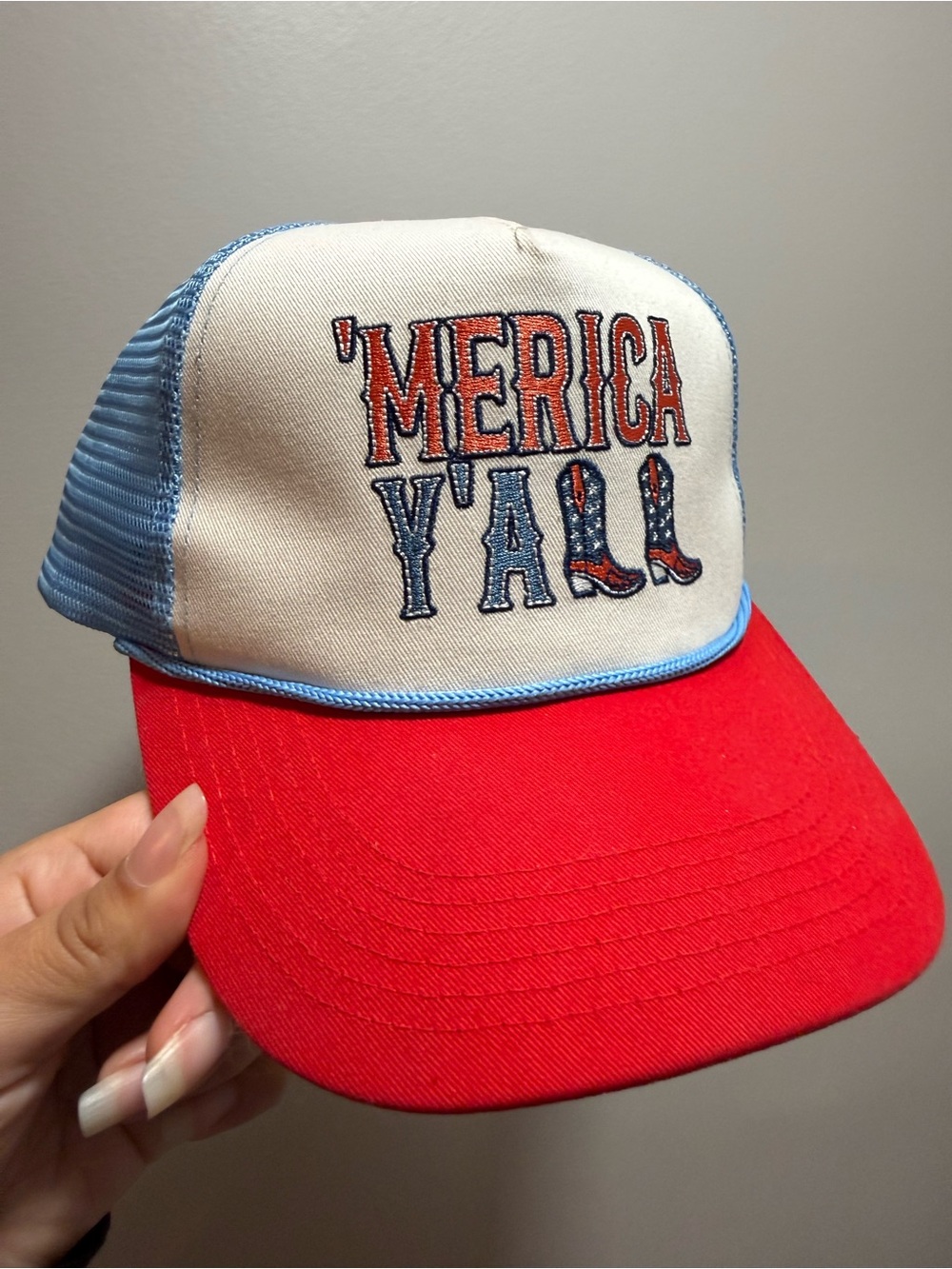 'Merica Y'all Red, White & Blue Trucker Hat